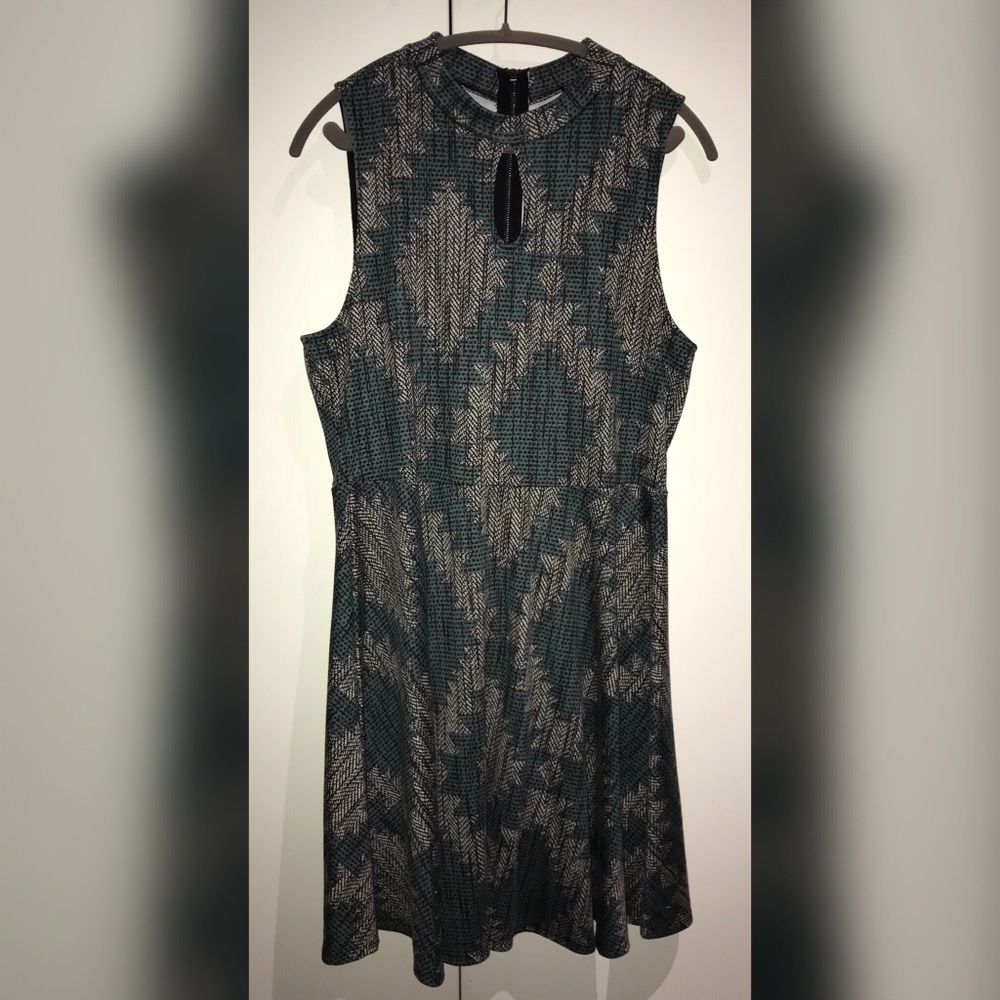 Mock Turtleneck Olive Green 2X Dress